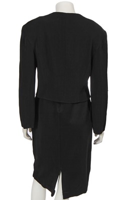 Lot 336 - A Rifat Ozbek embroidered 'quill' jacket and dress, Spring-Summer, 1992