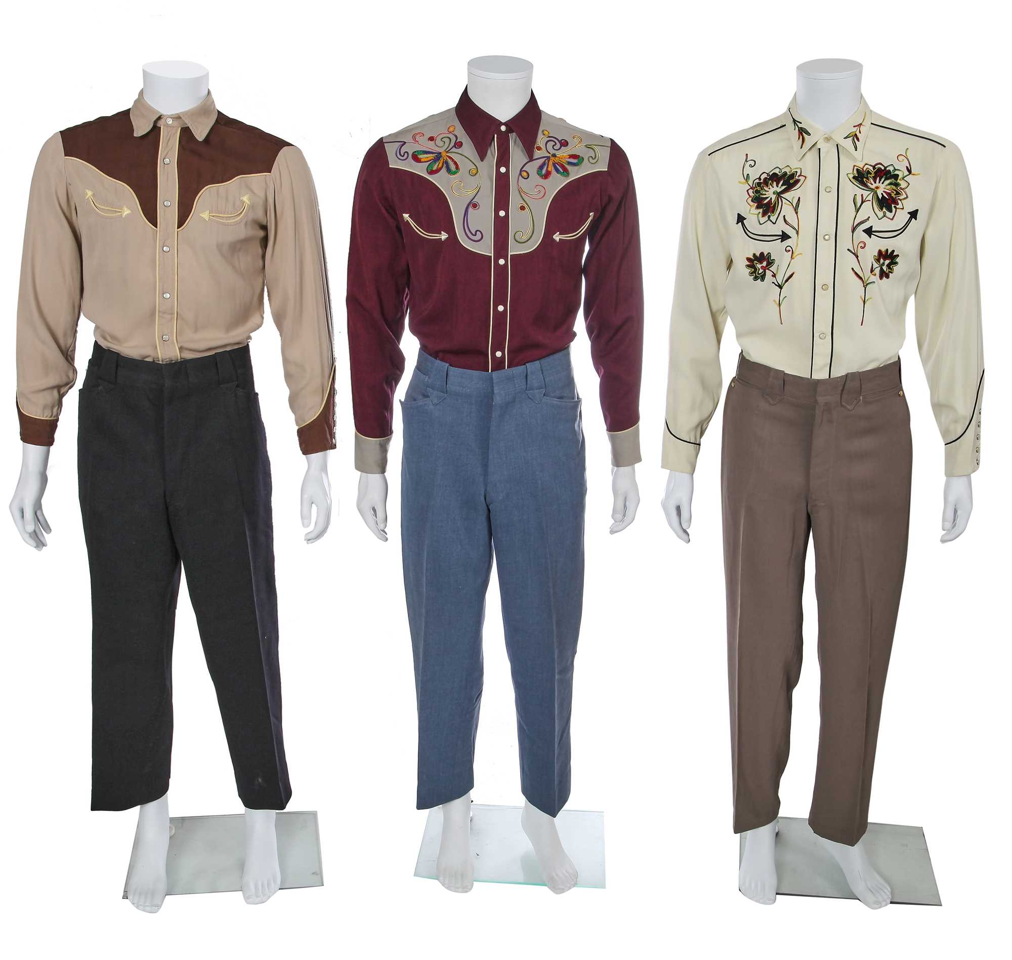 Lot 115 - A large group of H bar C and California Ranchwear Inc men's Westernwear, mid-20th century
