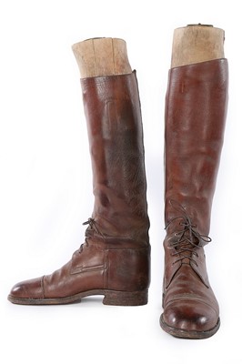 Lot 67 - A pair of Maxwell London men's brown leather...