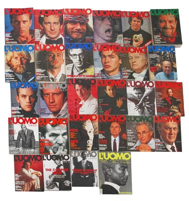Lot 96 - A large group of Vogue L'Uomo, mostly 1980s-90s