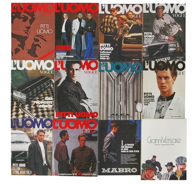 Lot 96 - A large group of Vogue L'Uomo, mostly 1980s-90s