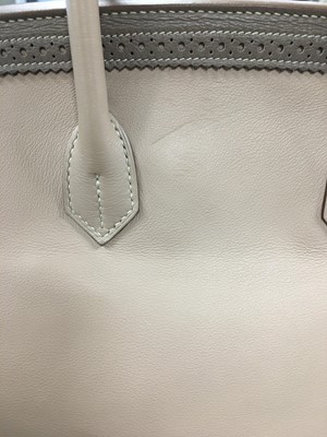 Lot 49 - An Hermès Étoupe & Argile swift leather ghillies birkin 35, 2012