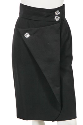Lot 434 - An Yves Saint Laurent 'Le Smoking' black wool suit, Autumn-Winter 1988-89