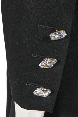 Lot 434 - An Yves Saint Laurent 'Le Smoking' black wool suit, Autumn-Winter 1988-89