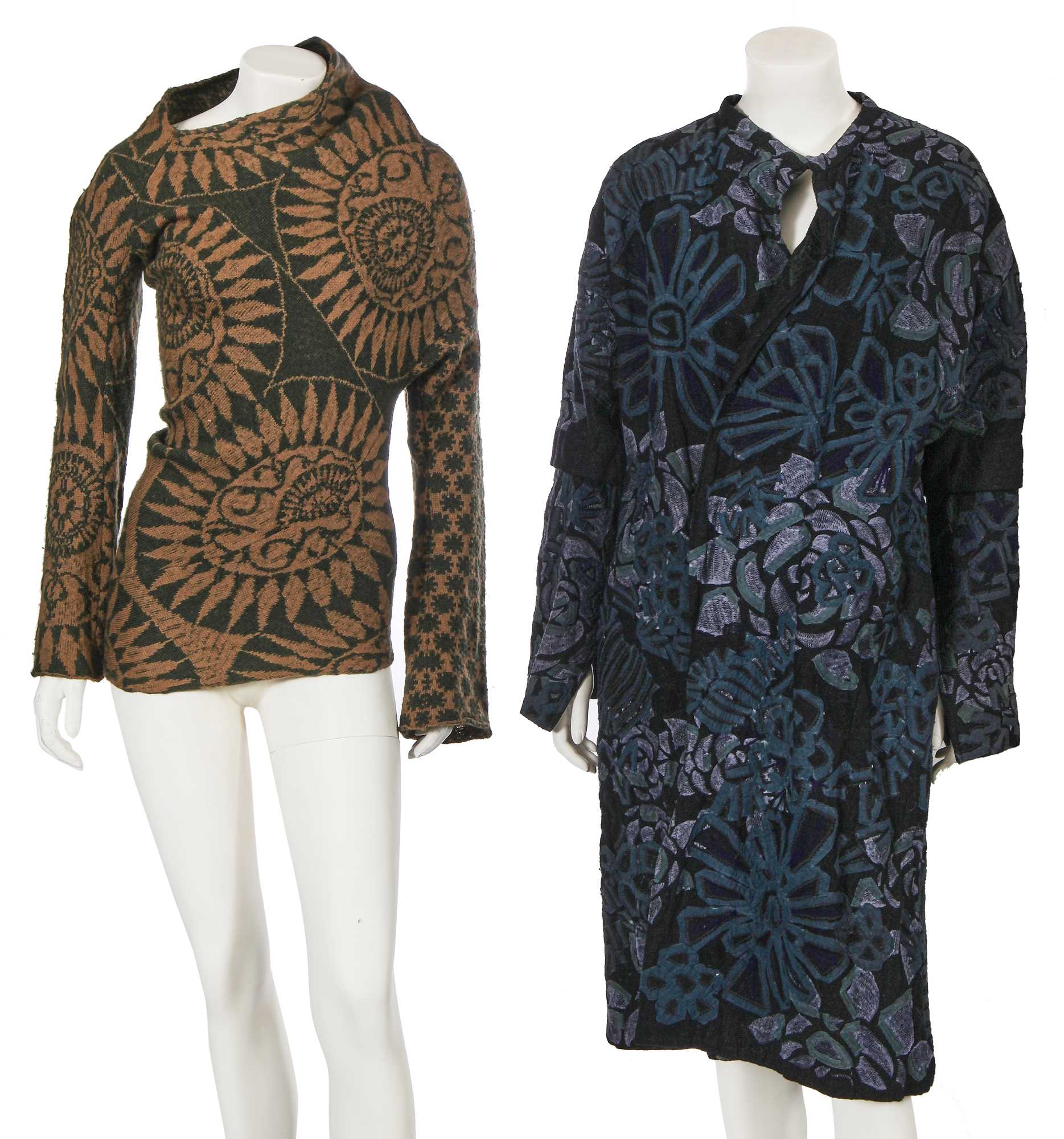 Lot 248 - A Dries Van Noten embroidered wool coat, Autumn-Winter 2004-05