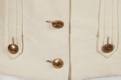 Lot 168 - A Chanel haute couture ivory silk jacket, circa 1973