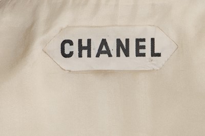 Lot 168 - A Chanel haute couture ivory silk jacket, circa 1973