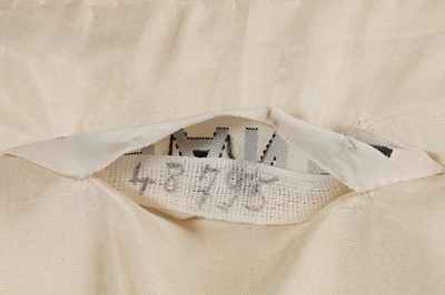 Lot 168 - A Chanel haute couture ivory silk jacket, circa 1973