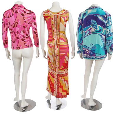 Lot 484 - An Emilio Pucci printed silk jersey dress, circa 1970