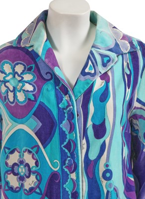 Lot 484 - An Emilio Pucci printed silk jersey dress, circa 1970