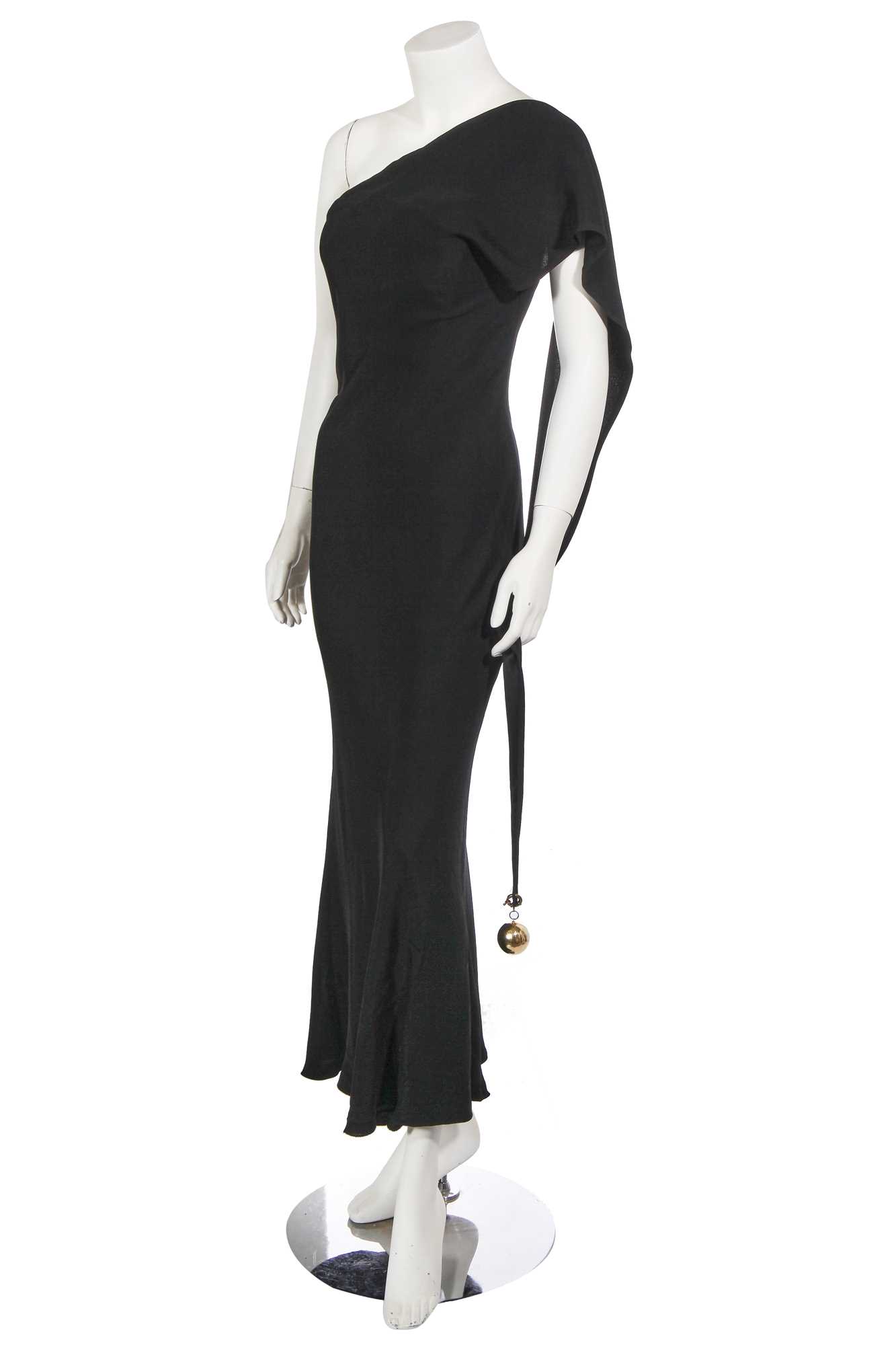 Lot 310 - A Jean Paul Gaultier black rayon blend dress, late 1990s