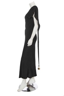 Lot 310 - A Jean Paul Gaultier black rayon blend dress, late 1990s