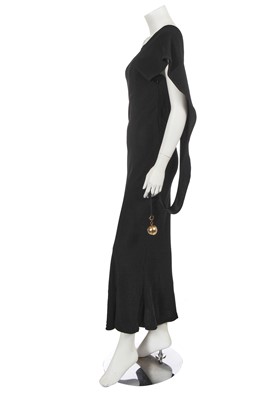 Lot 310 - A Jean Paul Gaultier black rayon blend dress, late 1990s