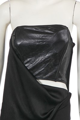Lot 310 - A Jean Paul Gaultier black rayon blend dress, late 1990s