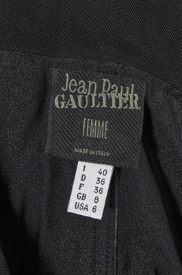 Lot 310 - A Jean Paul Gaultier black rayon blend dress, late 1990s