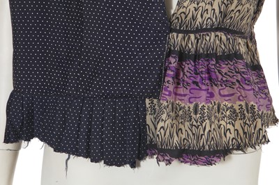 Lot 322 - A Maison Martin Margiela artisanal printed blouse, Autumn-Winter 1993-94