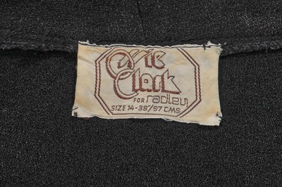 Lot 473 - An Ossie Clark for Radley black moss crêpe dress, 1970s