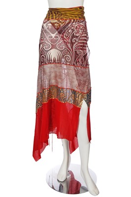 Lot 313 - A Jean Paul Gaultier sarong and backpack, 'Cyberbaba' collection Spring-Summer 1996