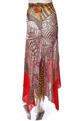 Lot 313 - A Jean Paul Gaultier sarong and backpack, 'Cyberbaba' collection Spring-Summer 1996