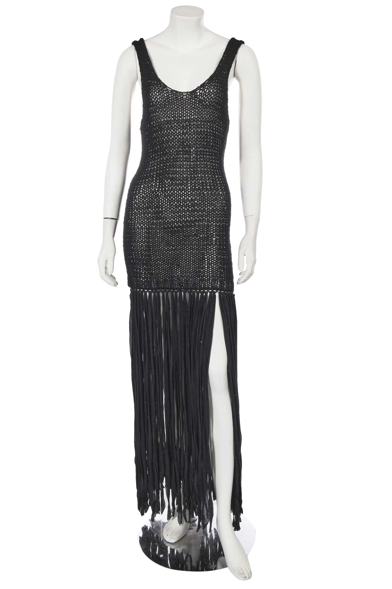 Lot 324 - A Jean Paul Gaultier black polyamide dress, 'She Wolf' collection, Spring-Summer 1993