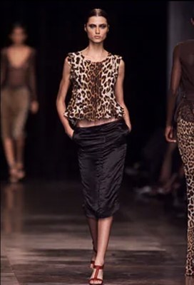 Lot 261 - An Yves Saint Laurent by Tom Ford black wool corset ensemble, circa 2002