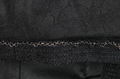 Lot 67 - Marianne Faithfull's Chanel by Karl Lagerfeld black tweed tuxedo jacket, Spring-Summer 2005