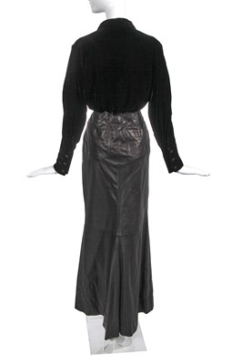 Lot 63 - Marianne Faithfull's black Chanel by Karl Lagerfeld ensemble, 'Paris-London' collection, Métiers d'Art, pre-fall 2008