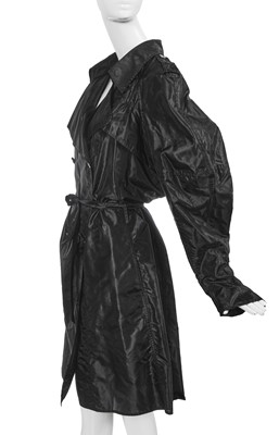 Lot 66 - Marianne Faithfull's Chanel by Karl Lagerfeld black polyamide trench coat, Spring-Summer 2006
