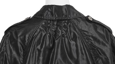 Lot 66 - Marianne Faithfull's Chanel by Karl Lagerfeld black polyamide trench coat, Spring-Summer 2006