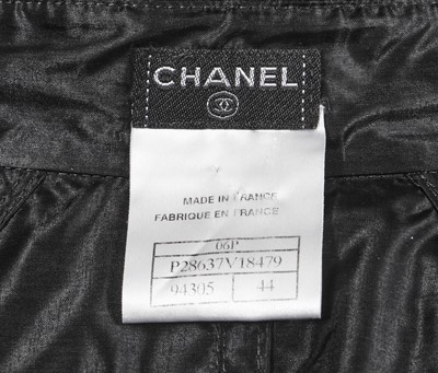 Lot 66 - Marianne Faithfull's Chanel by Karl Lagerfeld black polyamide trench coat, Spring-Summer 2006