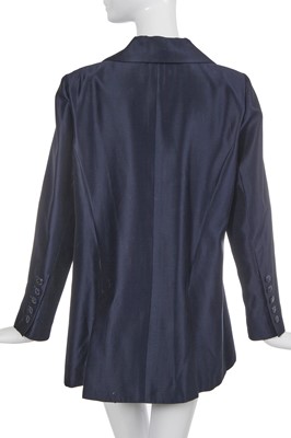 Lot 70 - Marianne Faithfull's Chanel by Karl Lagerfeld navy cotton-silk blend jacket, Cruise collection 2014