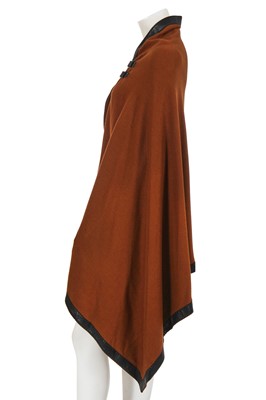 Lot 178 - An Hermès by Christophe Lemaire brown cashmere cape, Autumn-Winter 2013-14