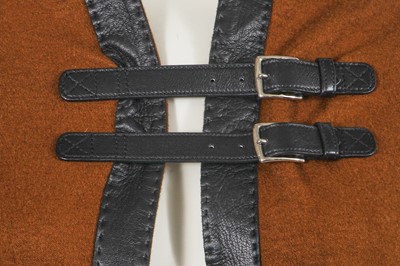 Lot 178 - An Hermès by Christophe Lemaire brown cashmere cape, Autumn-Winter 2013-14