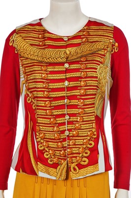 Lot 180 - An Hermès printed waistcoat and t-shirt, circa 1991