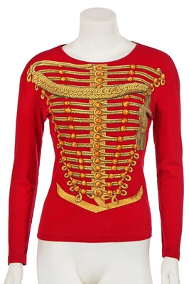 Lot 180 - An Hermès printed waistcoat and t-shirt, circa 1991