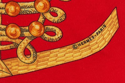 Lot 180 - An Hermès printed waistcoat and t-shirt, circa 1991