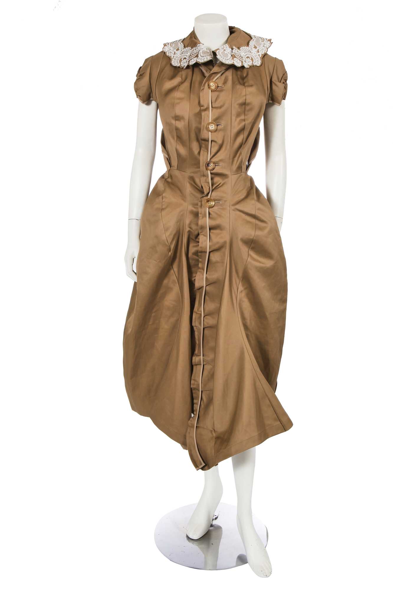 Lot 280 - A Junya Watanabe/Comme des Garçons khaki cotton dress, Spring-Summer 2007