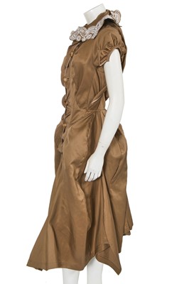 Lot 280 - A Junya Watanabe/Comme des Garçons khaki cotton dress, Spring-Summer 2007