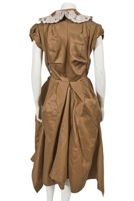 Lot 280 - A Junya Watanabe/Comme des Garçons khaki cotton dress, Spring-Summer 2007