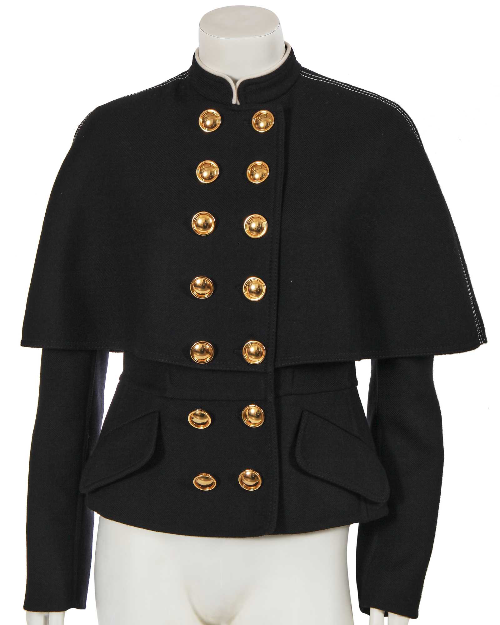 Click for high resolution Lot 225 - A Burberry by Christopher Bailey black wool jacket, Pre-Fall 2016