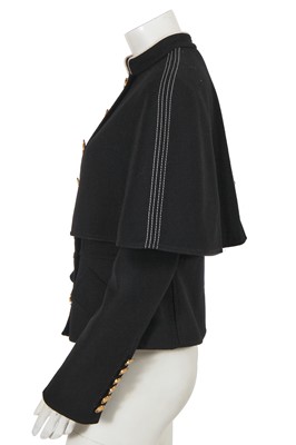 Lot 225 - A Burberry by Christopher Bailey black wool jacket, Pre-Fall 2016