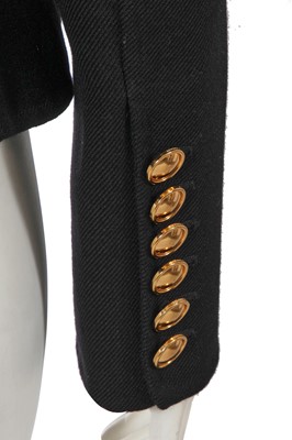 Lot 225 - A Burberry by Christopher Bailey black wool jacket, Pre-Fall 2016