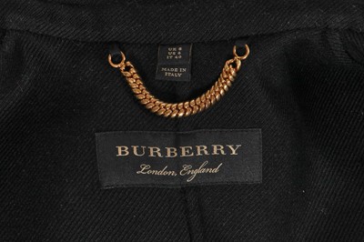 Lot 225 - A Burberry by Christopher Bailey black wool jacket, Pre-Fall 2016