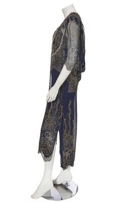 Lot 465 - A Zandra Rhodes printed chiffon tunic dress, 1980s