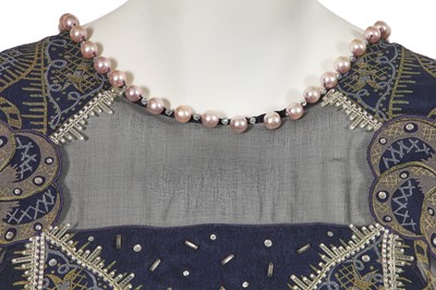 Lot 465 - A Zandra Rhodes printed chiffon tunic dress, 1980s