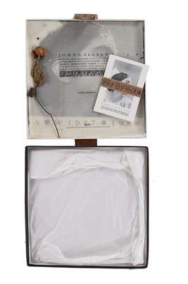 Lot 410 - A John Galliano boxed press pack, 'The Rose' collection, Autumn-Winter 1987-88