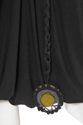Lot 258 - A Jean Paul Gaultier black polyamide jersey skirt/dress, circa 2002