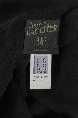 Lot 258 - A Jean Paul Gaultier black polyamide jersey skirt/dress, circa 2002