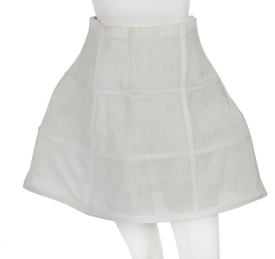 Lot 158 - A Chanel by Karl Lagerfeld white cotton gauze structured skirt/petticoat, circa 2010