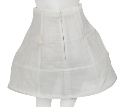 Lot 158 - A Chanel by Karl Lagerfeld white cotton gauze structured skirt/petticoat, circa 2010